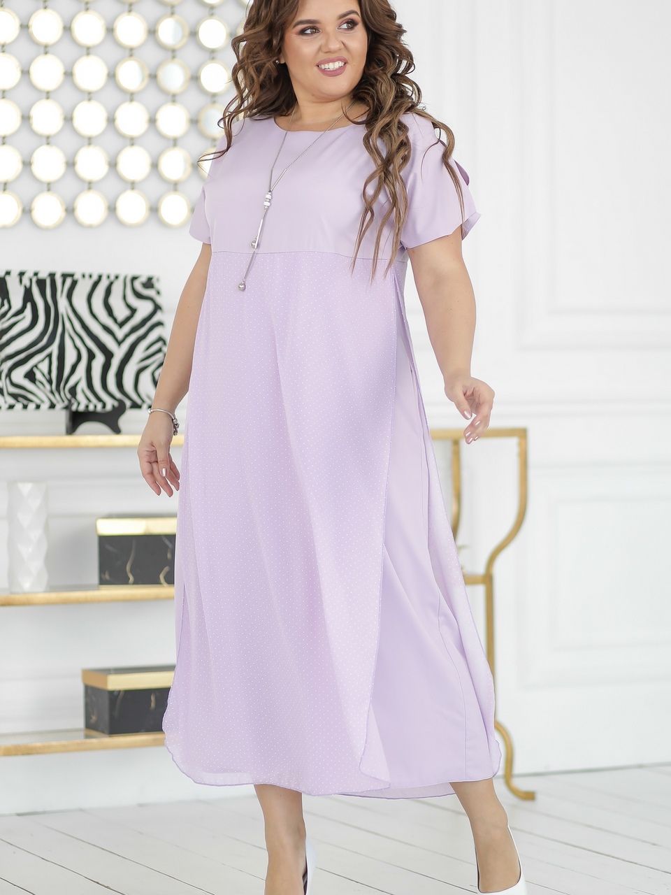 

Платье New Fashion 132  Лавандовое, Платье New Fashion 132 50 Лавандовое