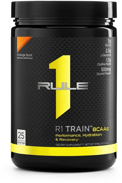 

BCAA аминокислоты Rule One Proteins Train BCAAs 378 грамм апельсин (334572-6)
