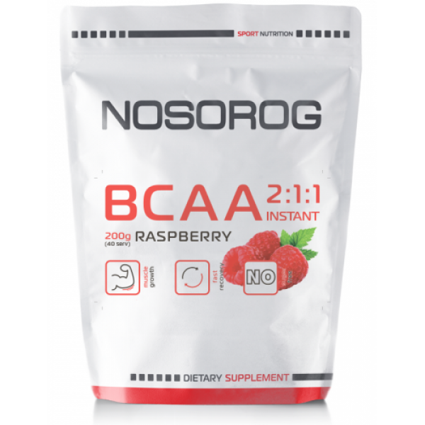 

BCAA аминокислоты Nosorog Nutrition BCAA 2-1-1 200 грамм Лайм (334387-6)