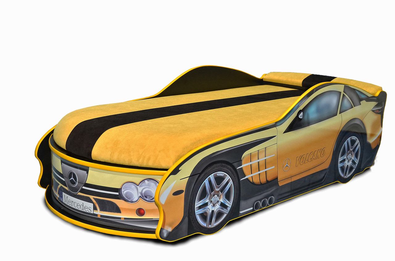 

Кроватка машина MERCEDES красная 180*80 с подъемным механизмом