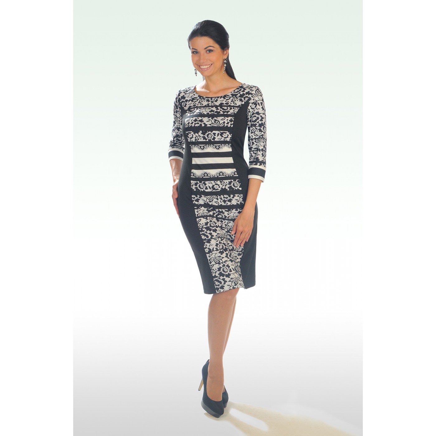 

Платье Lila 52278, Размер , Цвет черно-белый, Платье Lila 52278, Размер S, Цвет черно-белый