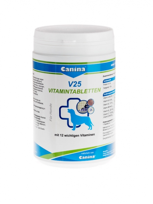 

Поливитаминный комплекс для собак Canina V25 VITAMINTABLETTEN для взрослых и щенков 210 шт. (700 г)