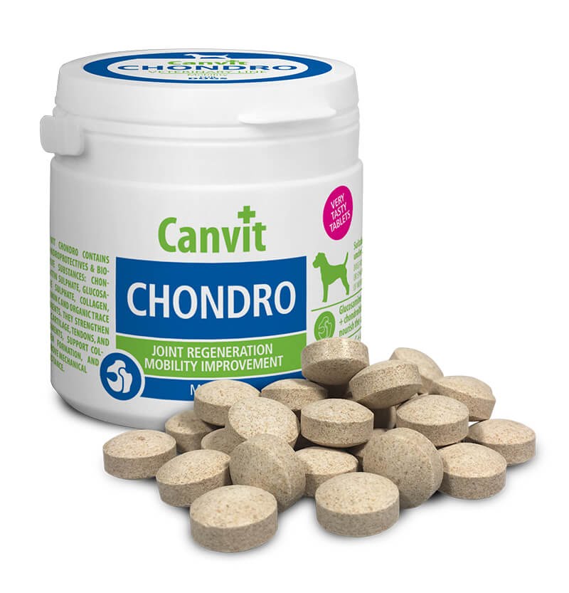 

Хондропротектор для собак Canvit Chondro для суставов и улучшения подвижности (таблетки) 230 г