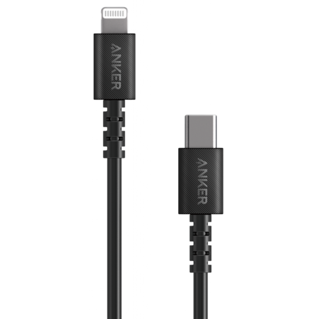 

Дата кабель USB Type-C to Lightning 0.9m V3 Powerline Select Black Anker