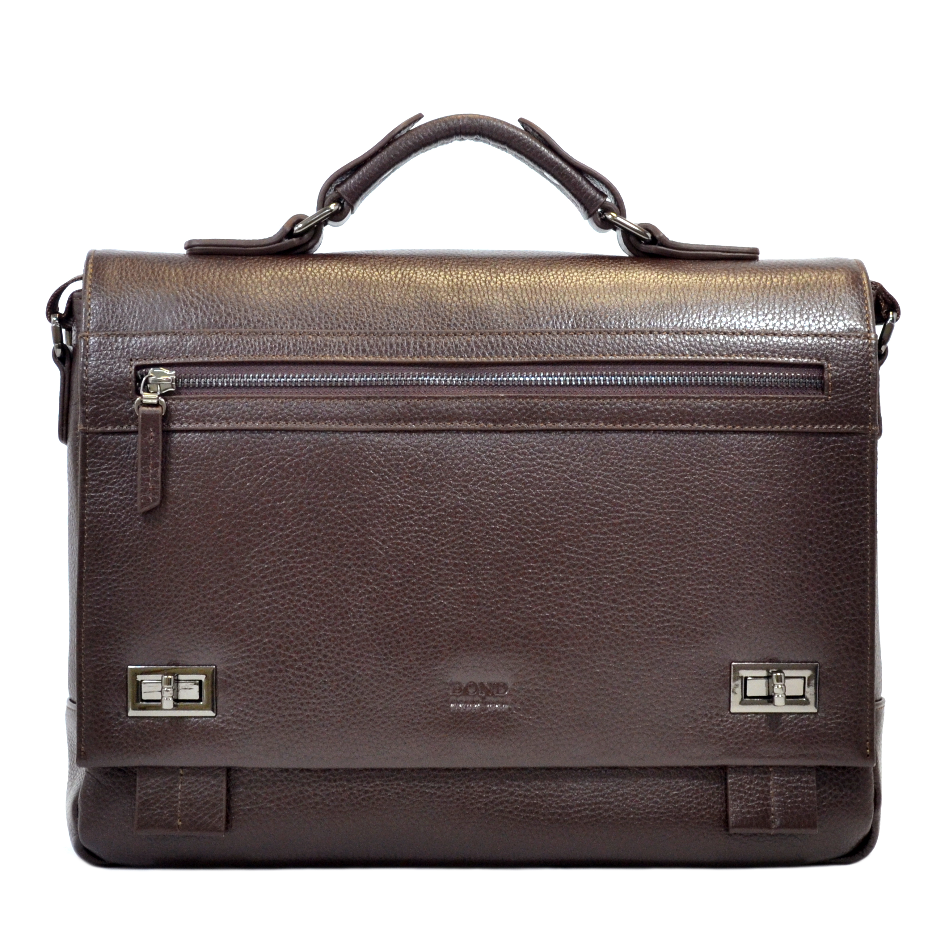 

Портфель BOND 1109-286brown кожаный Коричневый