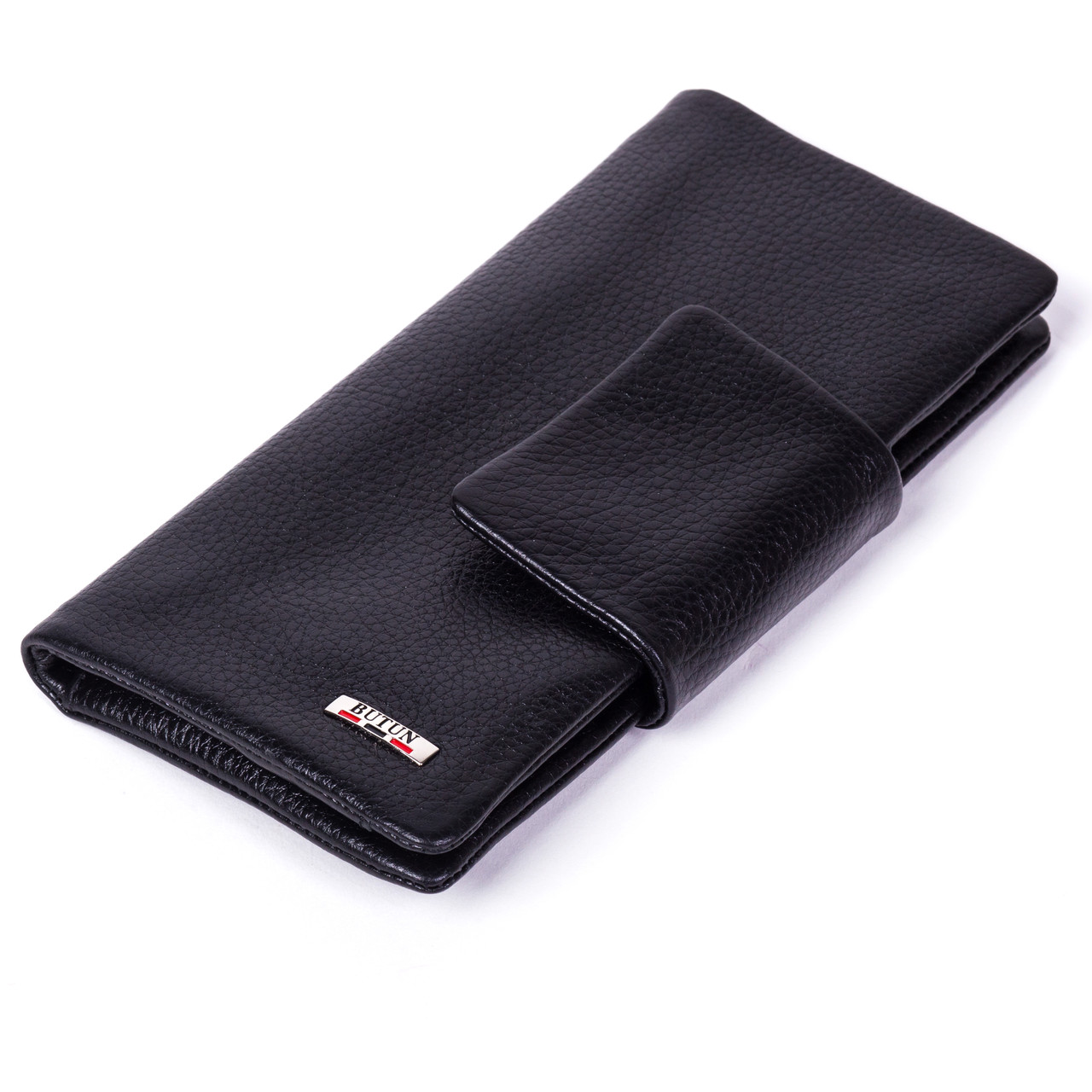

Женский кошелек клатч Butun 638-004-001 кожаный черный