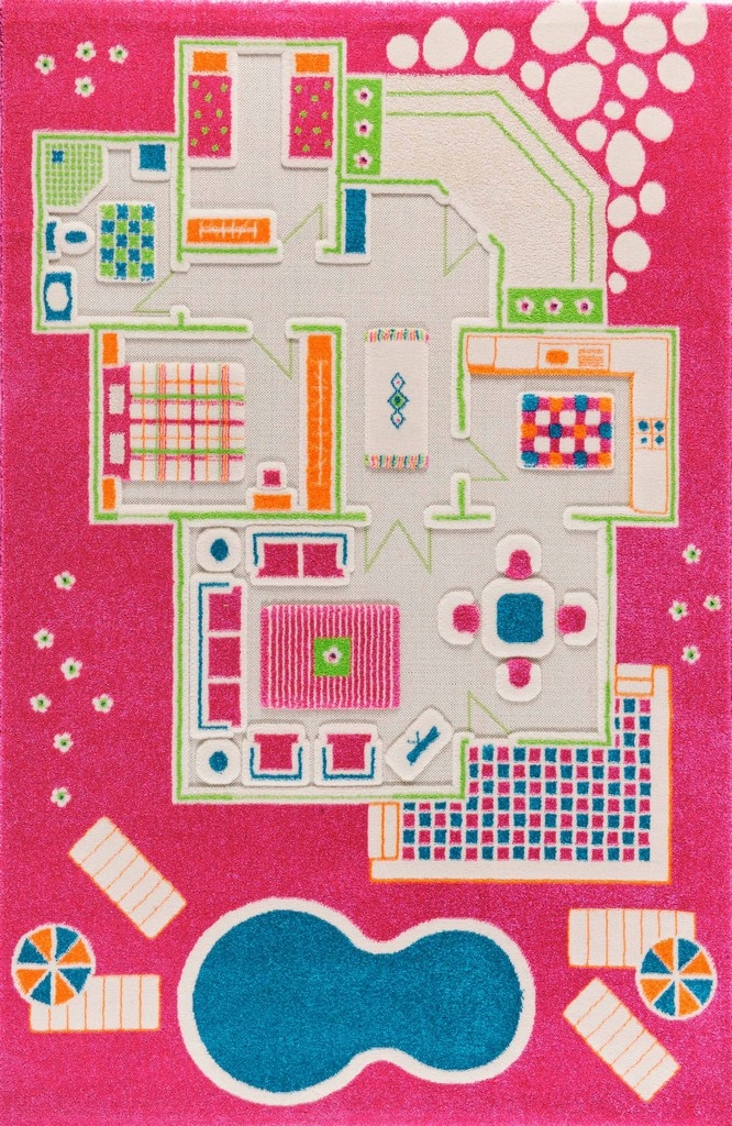 

Детский игровой ковер IVI Игровой домик размер L 134x200 см (8699149500117)