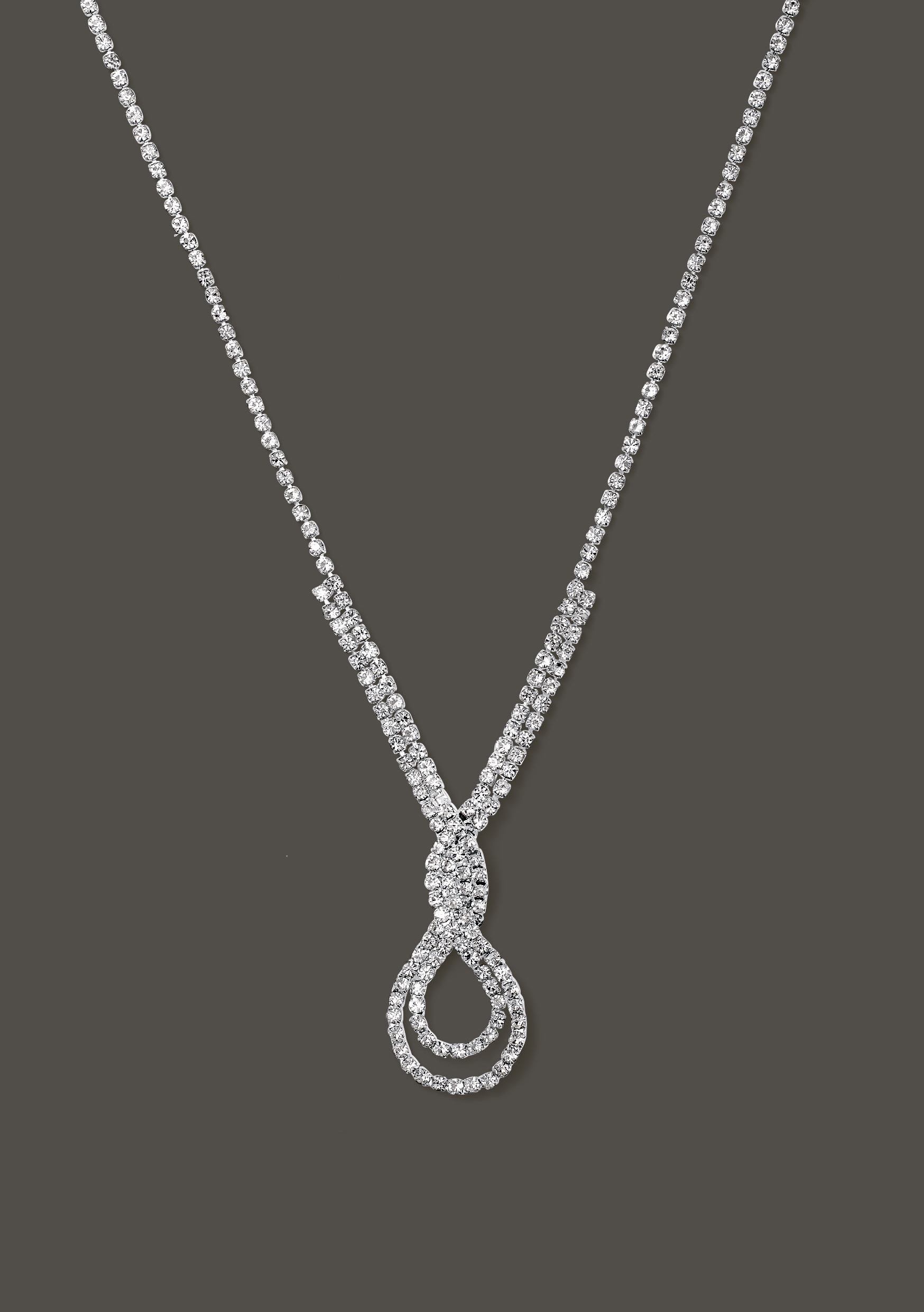 

Колье для невесты из родированной меди с хрусталем Honey Fashion Accessories 74063