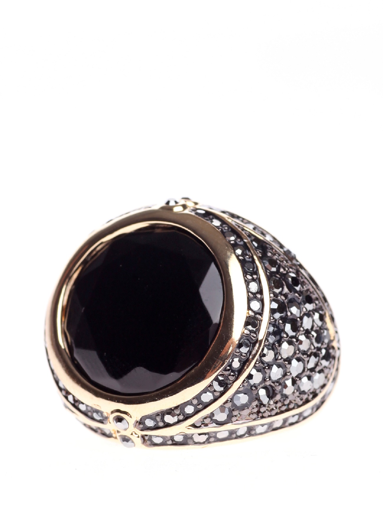

Кольцо с позолотой 24 карата с хрусталем Honey Fashion Accessories 39009M