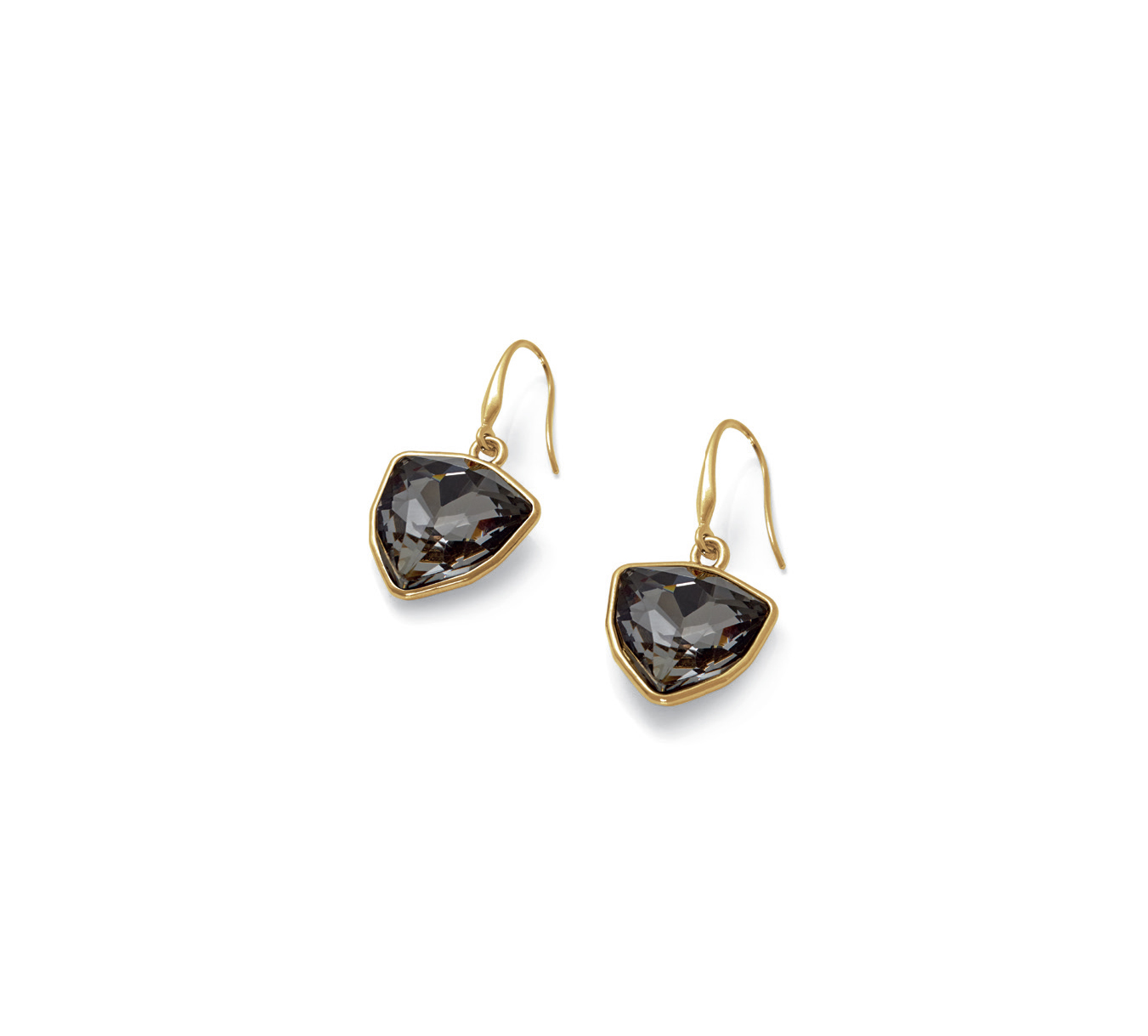 

Серьги позолоченные с хрусталем с подвесками Honey Fashion Accessories