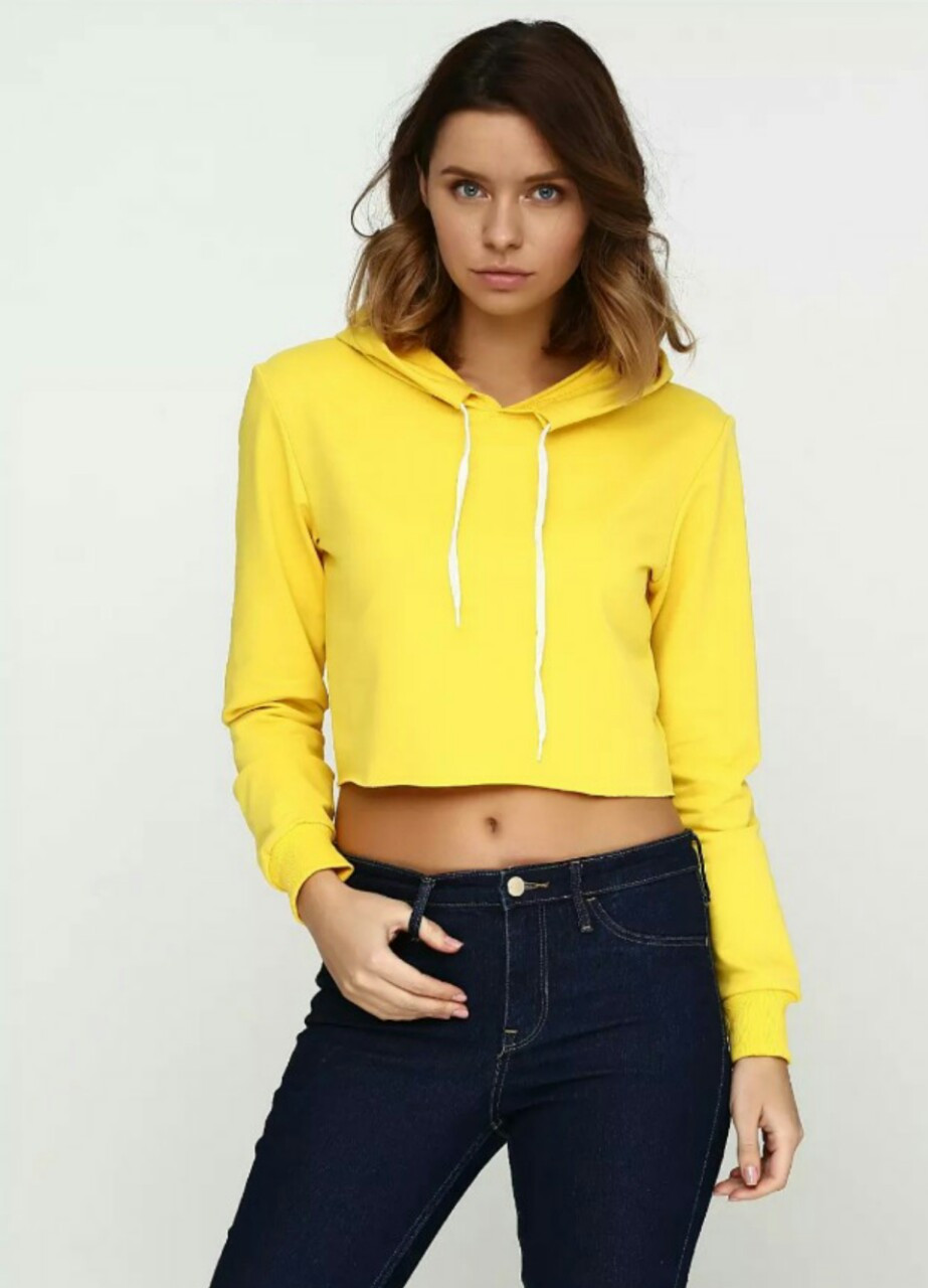 

Худи Solo укороченное  Желтое Wm480, Худи Solo укороченное M Желтое Wm480