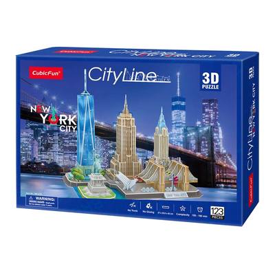 

Трёхмерная головоломка-конструктор Cubic Fun Сити лайн Нью-Йорк (MC255h) (10-539821)