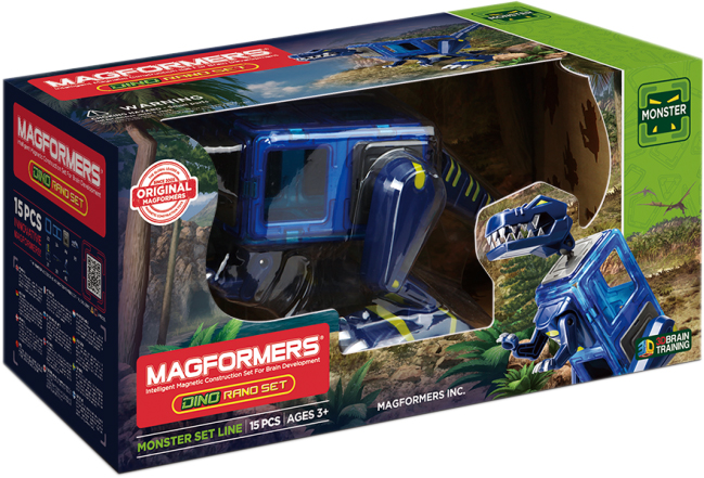 

Конструктор магнитный Magformers Тираннозавр 15 деталей (716003) (8809465531461)