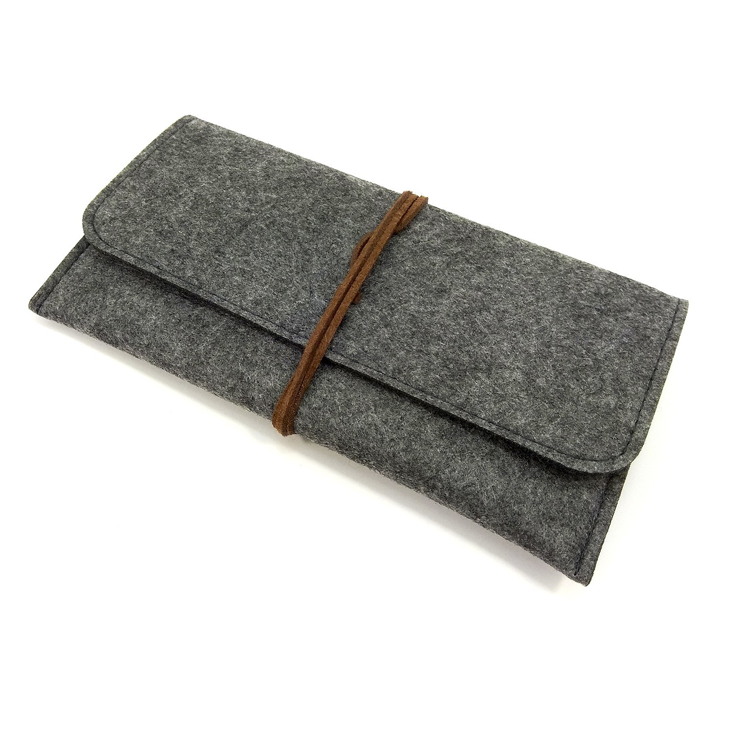 

Женский клатч-портмоне из фетра Cashmere S1009 Серый