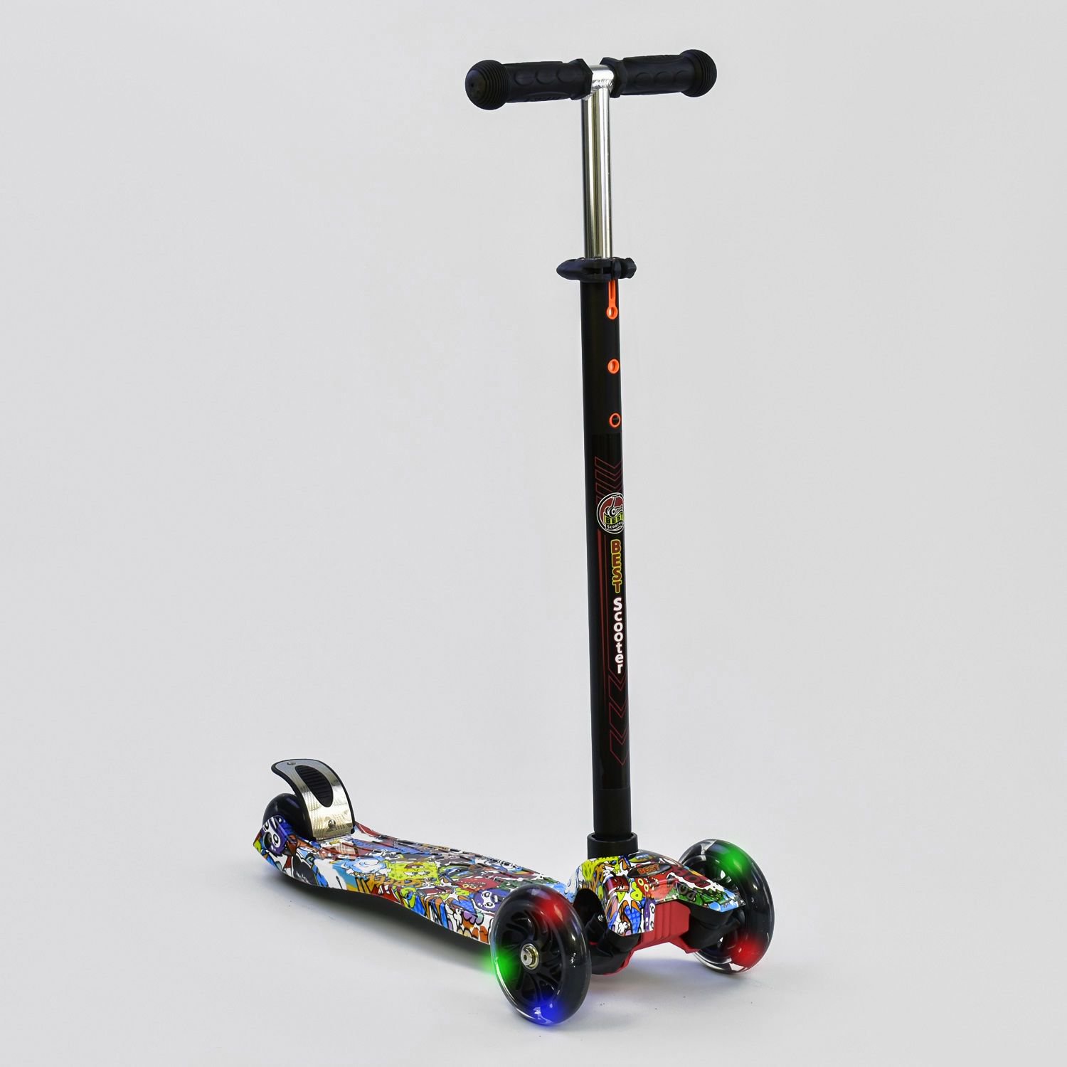 

Самокат Best Scooter MAXI Мульт Черный (А 25460 /779-1315)