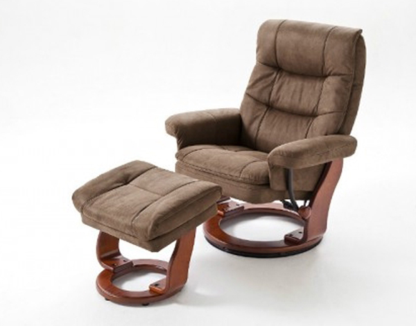 

Кресло Relax Samon L Chair Braun Antique Nuts с оттоманкой