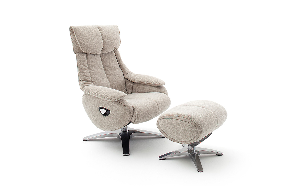 

Кресло Frost Relax Marto Chair Baege Alumine 2 с оттоманкой для ног