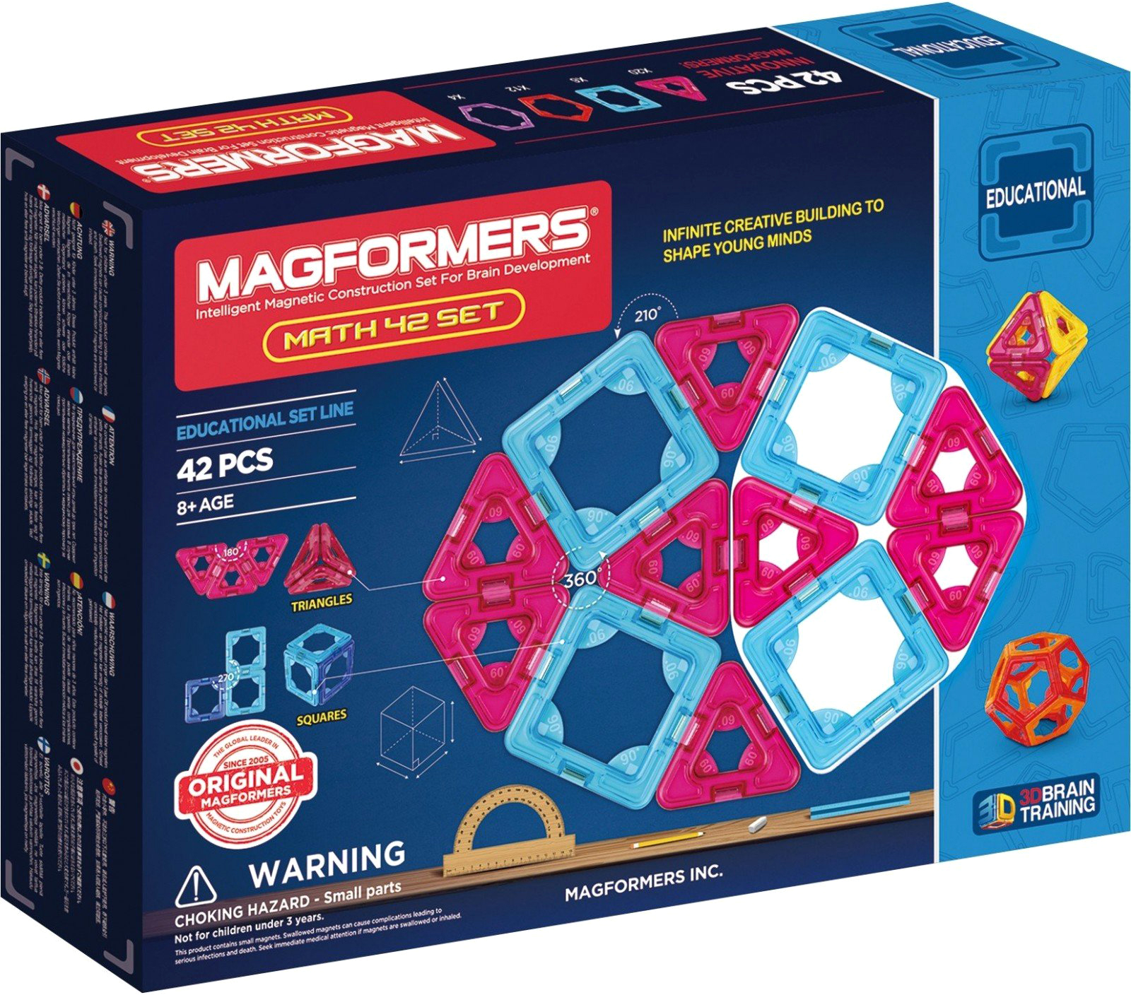 

Конструктор магнитный Magformers Математический набор 42 детали (711005) (8809134369456)