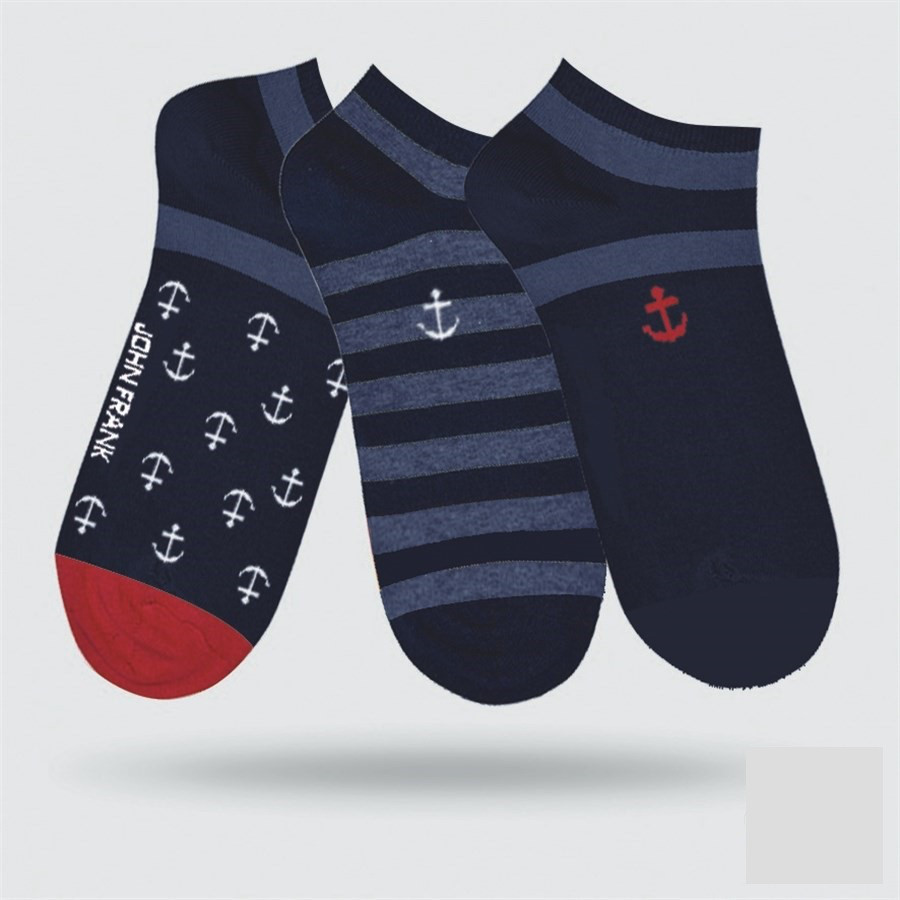 

Набор низких мужских носков John Frank JF3SS18S21 3 шт 3PACK, Набор низких мужских носков John Frank JF3SS18S21 3 шт 3PACK 40-45