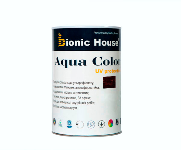 

Краска для дерева Bionic-House Aqua Color UV-protect 0,8л Розовое дерево