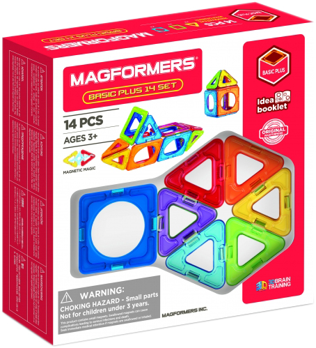 

Конструктор магнитный Magformers Базовый Плюс 14 деталей (715013) (8809465534561)