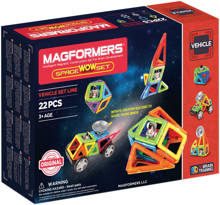 

Магнитный конструктор Космический Magformers 22 элемента (707009) (10-526779)