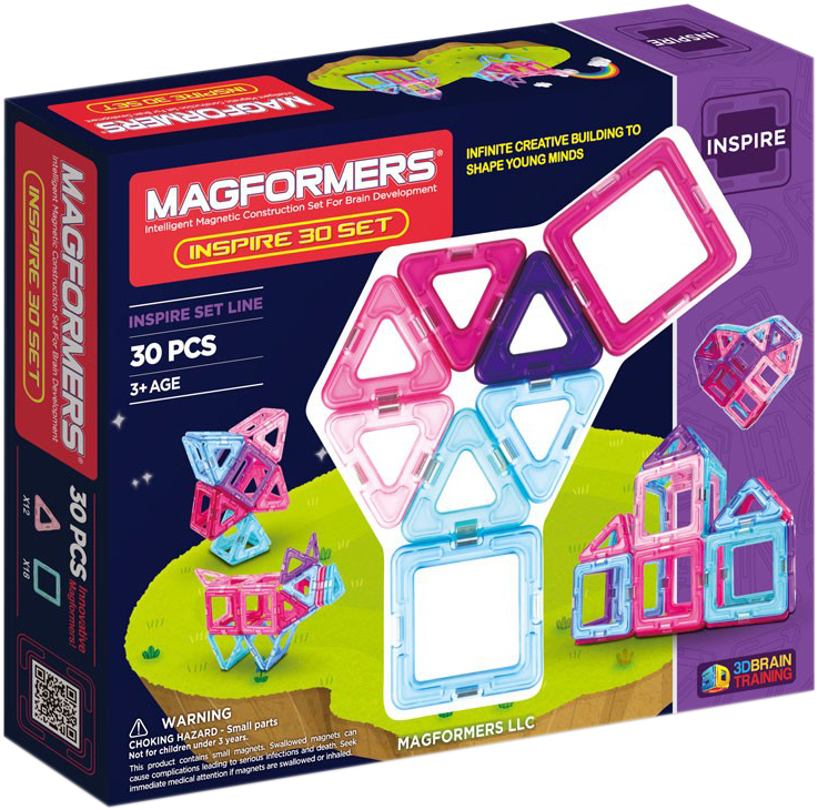 

Конструктор магнитный Magformers Вдохновение 30 деталей (704002) (8809134367438)