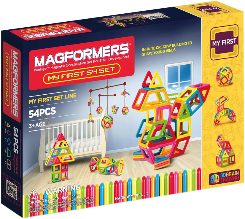 

Конструктор магнитный Magformers Мой первый набор 54 детали (702002) (8809134367513)