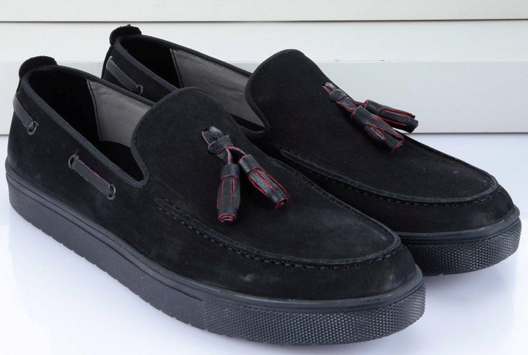

Топсайдеры BFG Moda 43 Черные (Mans Shoes- 027)