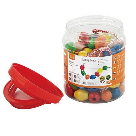 

Шнуровка Viga Toys "Бусинки" 90 шт