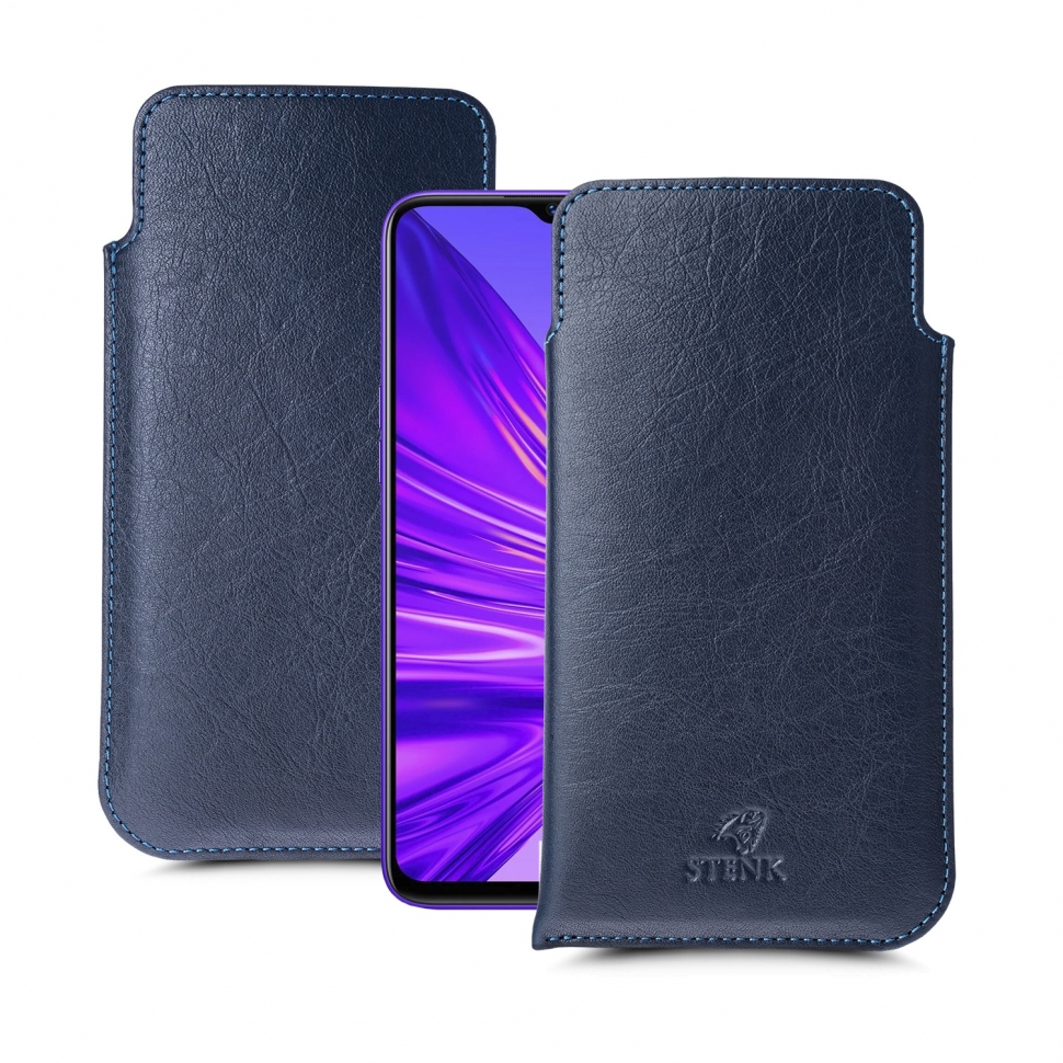 

Футляр Stenk Elegance для Realme 5 Синий