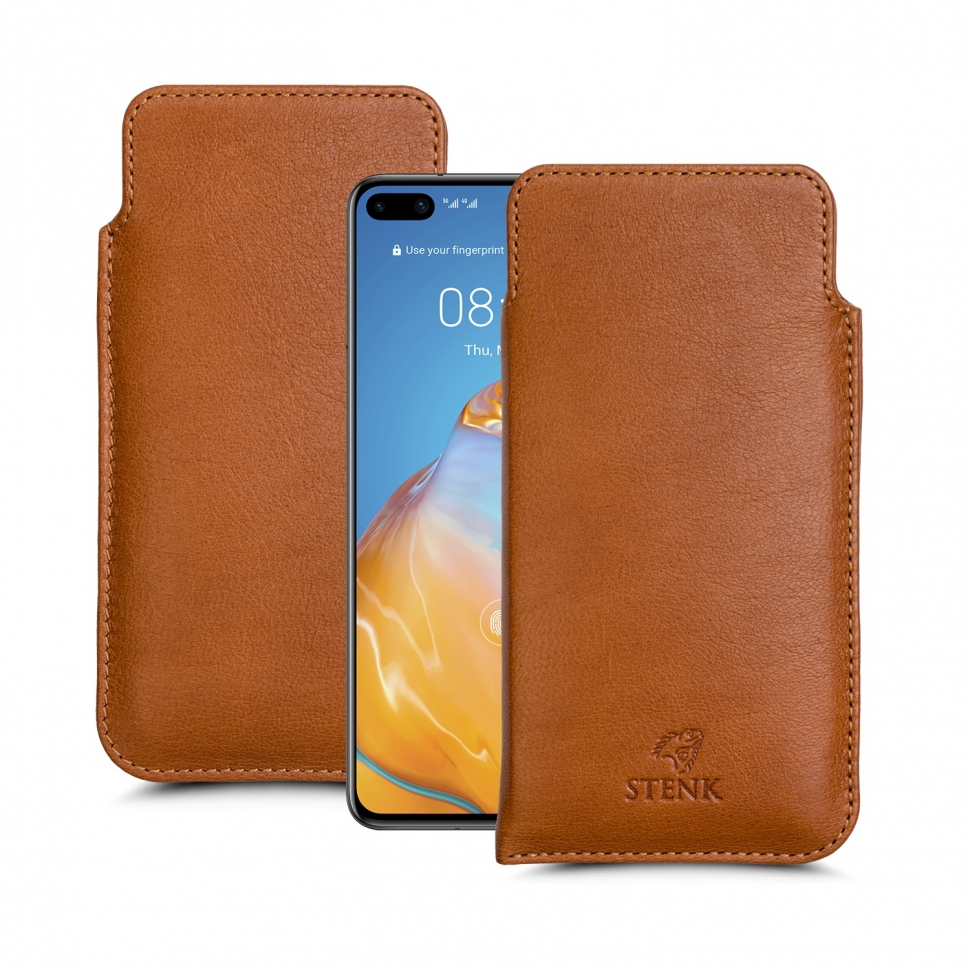 

Футляр Stenk Elegance для Huawei P40 Camel