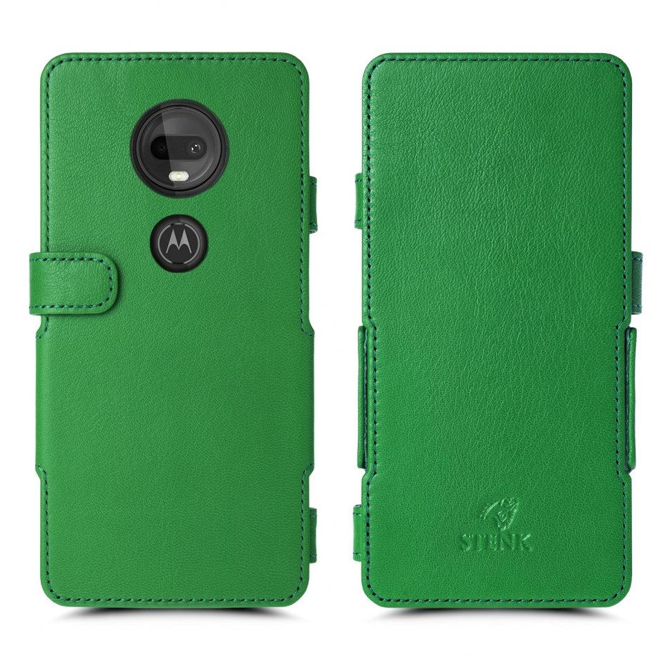 

Чехол книжка Stenk Prime для Motorola Moto G7 Plus Зелёный
