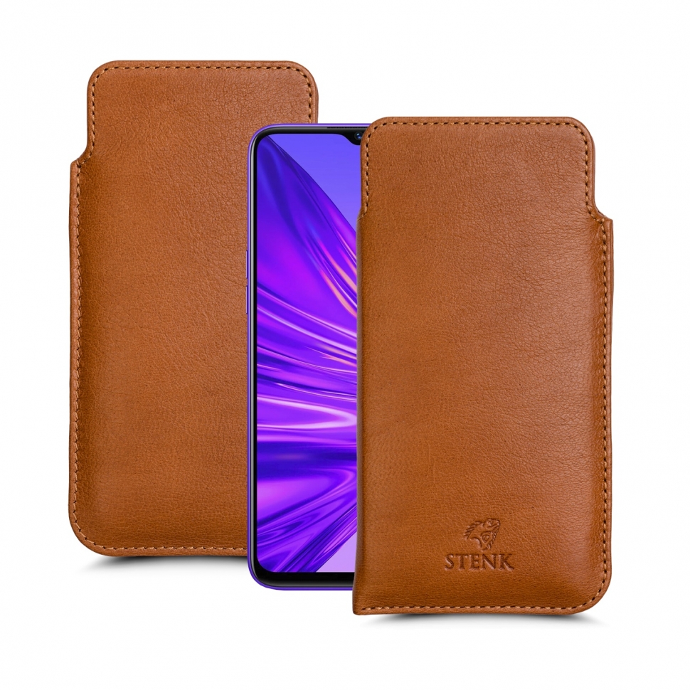 

Футляр Stenk Elegance для Realme 5 Camel