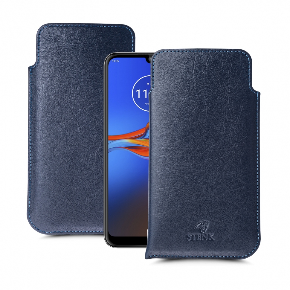

Футляр Stenk Elegance для Motorola Moto E6 Plus Синий
