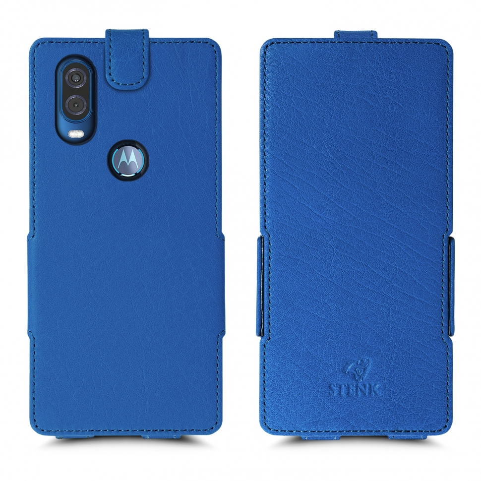 

Чехол флип Stenk Prime для Motorola One Vision Ярко-синий