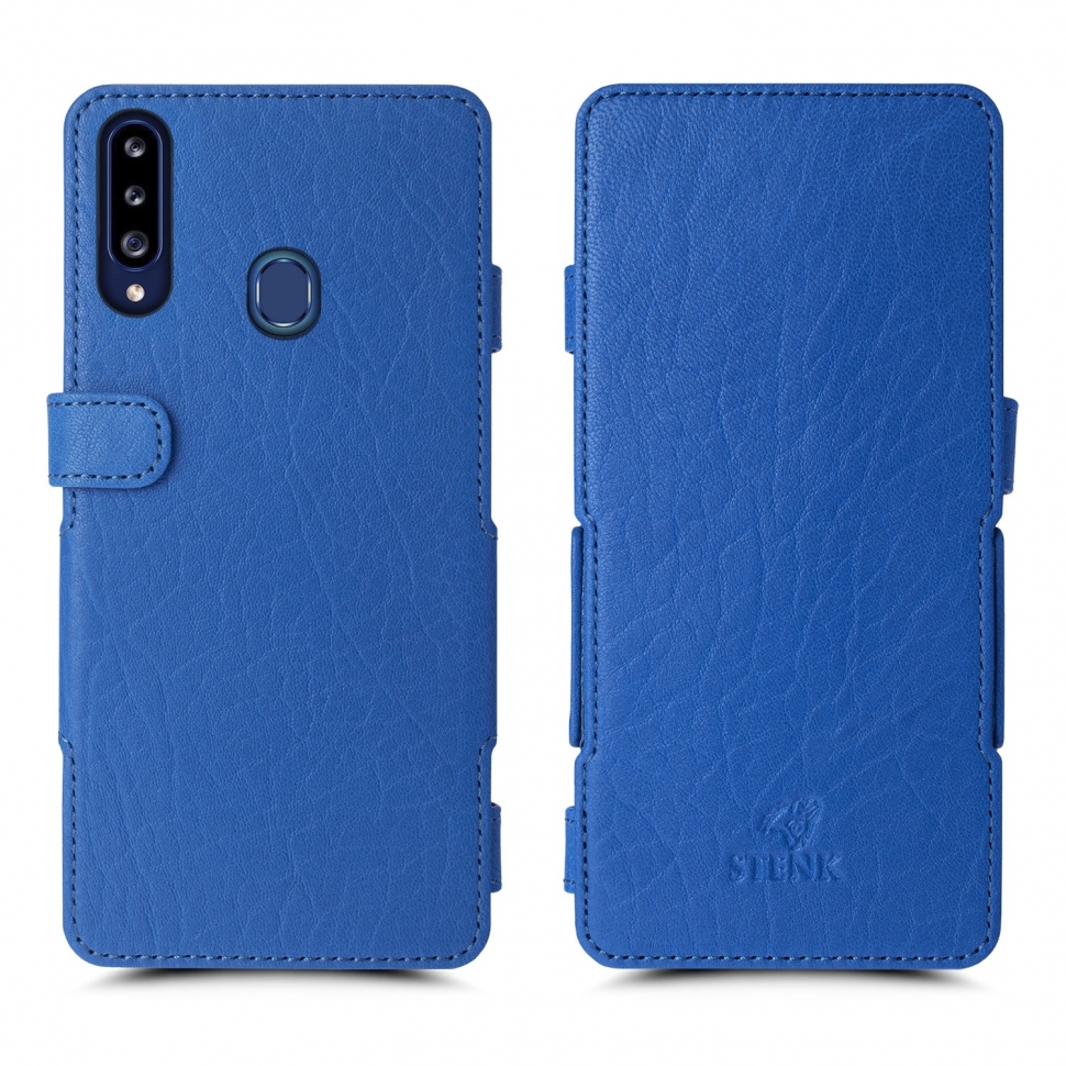 

Чехол книжка Stenk Prime для Samsung Galaxy A20s Ярко-синий