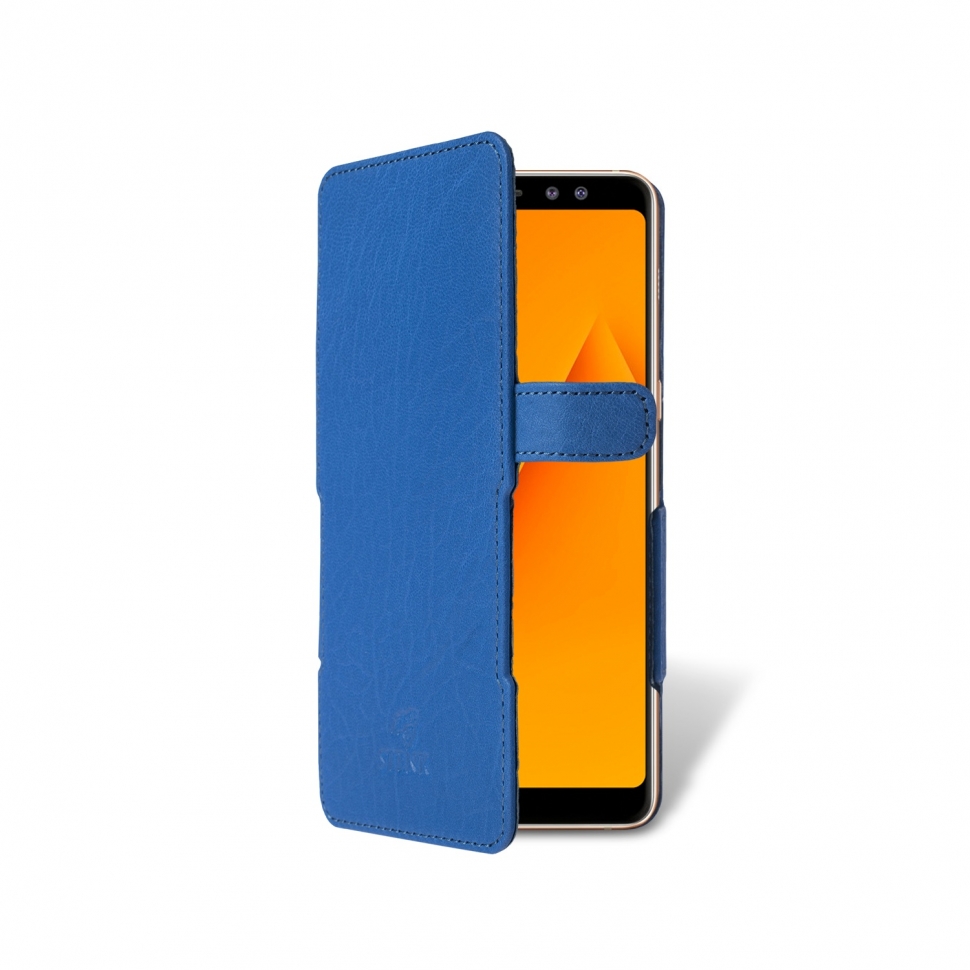 

Чехол книжка Stenk Prime для Samsung Galaxy A8 Plus (2018) Ярко-синий