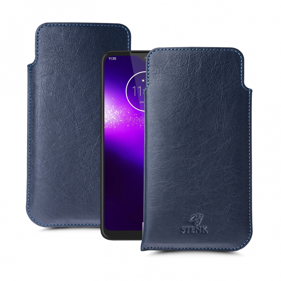 

Футляр Stenk Elegance для Motorola One Macro Синий
