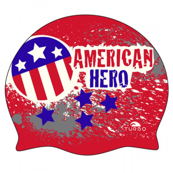 

Шапочка для плавания Turbo American Hero Silicone 9701796 (4422)