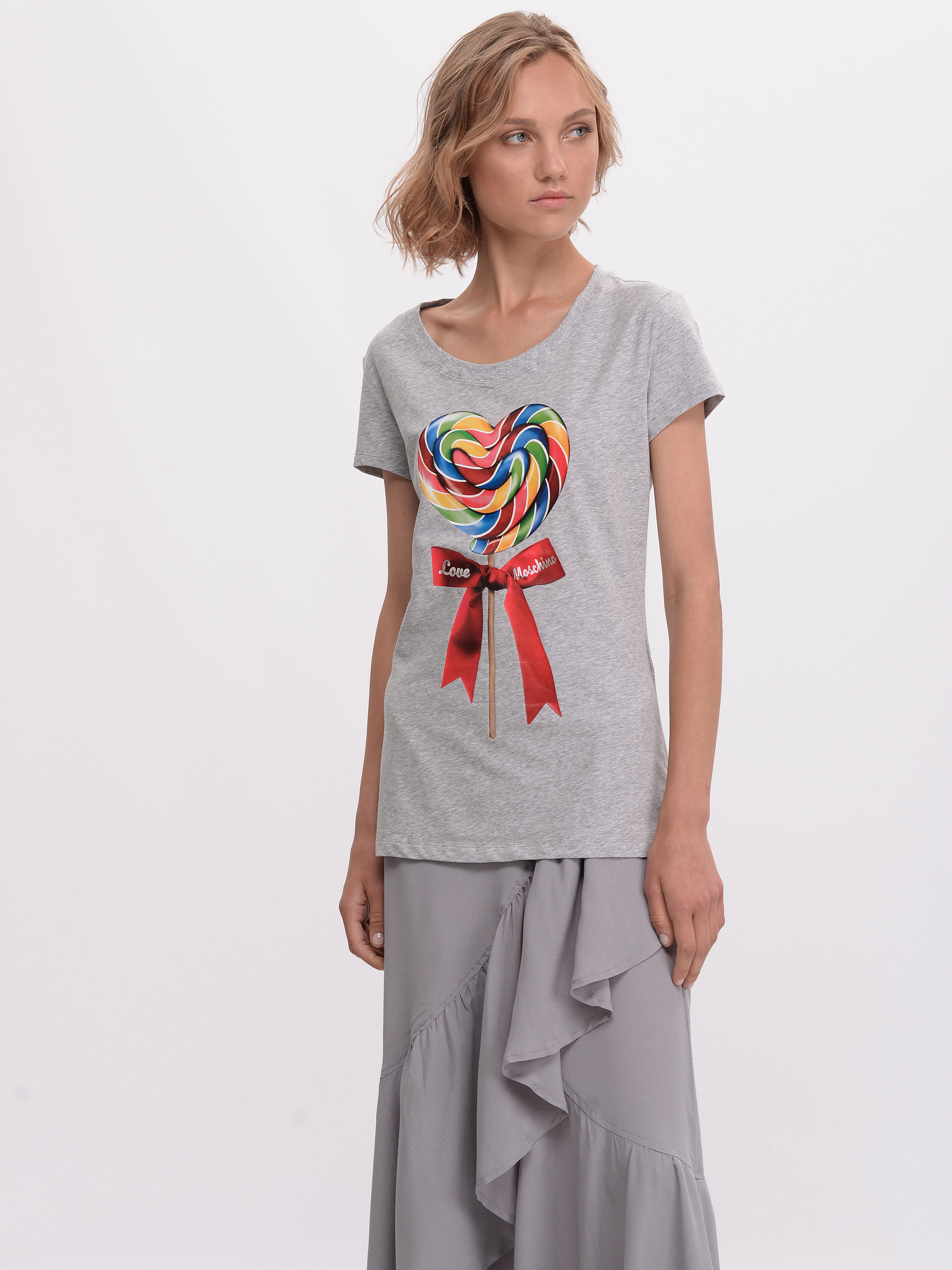 

Футболка Love Moschino 9088.2 42 (46) Серая