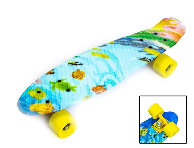 

Скейтборд FISH Пенни борд Penny Board 22 " Матовые колеса (SD 21886683)