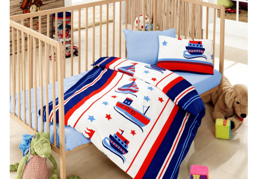 

Постельное белье Cotton Box Denizci Mavi 100x150 Разноцветный