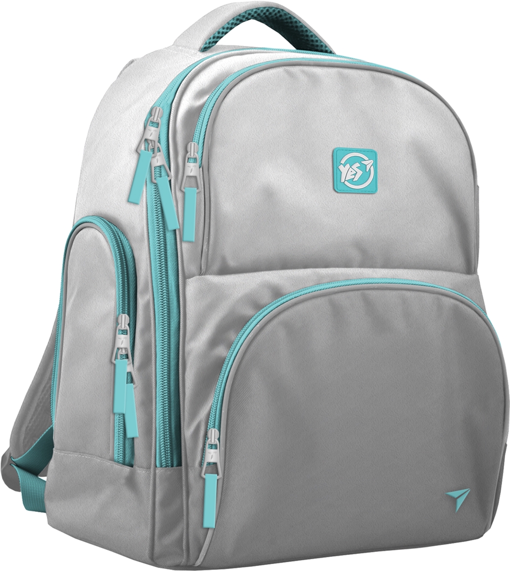 

Рюкзак школьный YES S-30 Juno Max женский 0.8 кг 32x40x19 см 17.5 л College Серебряный (558455)