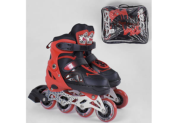 

Ролики 30-33 со светом (красно-черные) Best Roller (3272-S)