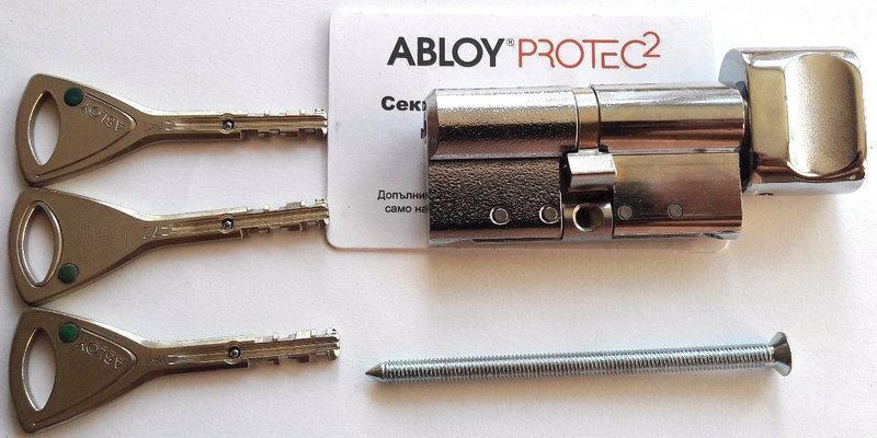 

Цилиндр Abloy Protec2 HARD 88 мм (47х41) ключ/ключ хром