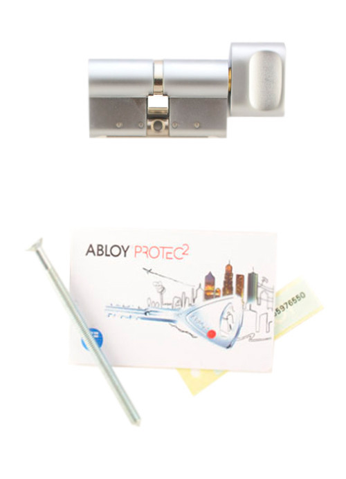 

Цилиндр Abloy Protec2 112 мм (81х31Т) ключ/тумблер матовый хром