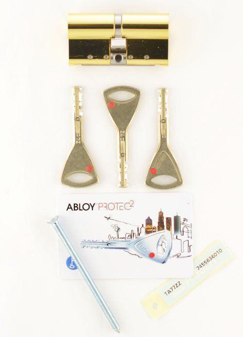 

Цилиндр Abloy Protec2 HARD 123 мм (47х76) ключ/ключ латунь