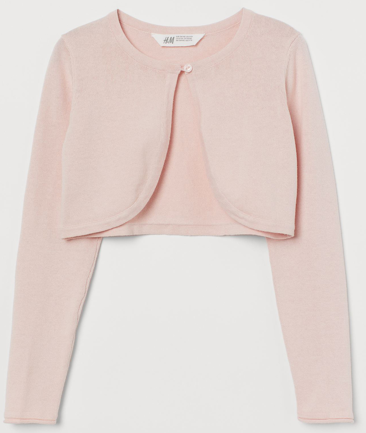 

Болеро H&M 2112-7557681 158-164 см Светло-розовое (hm00980757563)