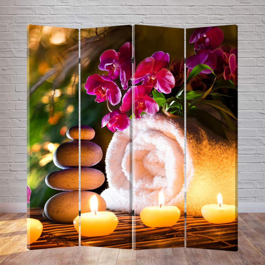 

Ширма для спа-салона FineDecor "Свечи" 160x180 см 255a